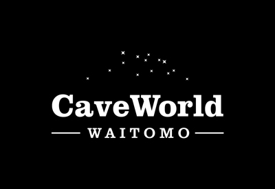 Logo design for Waitomo caves tourism company CaveWorld