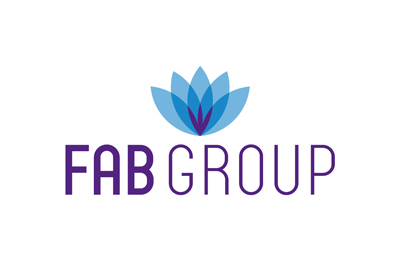 Logo for beauty brands head franchisor FAB group