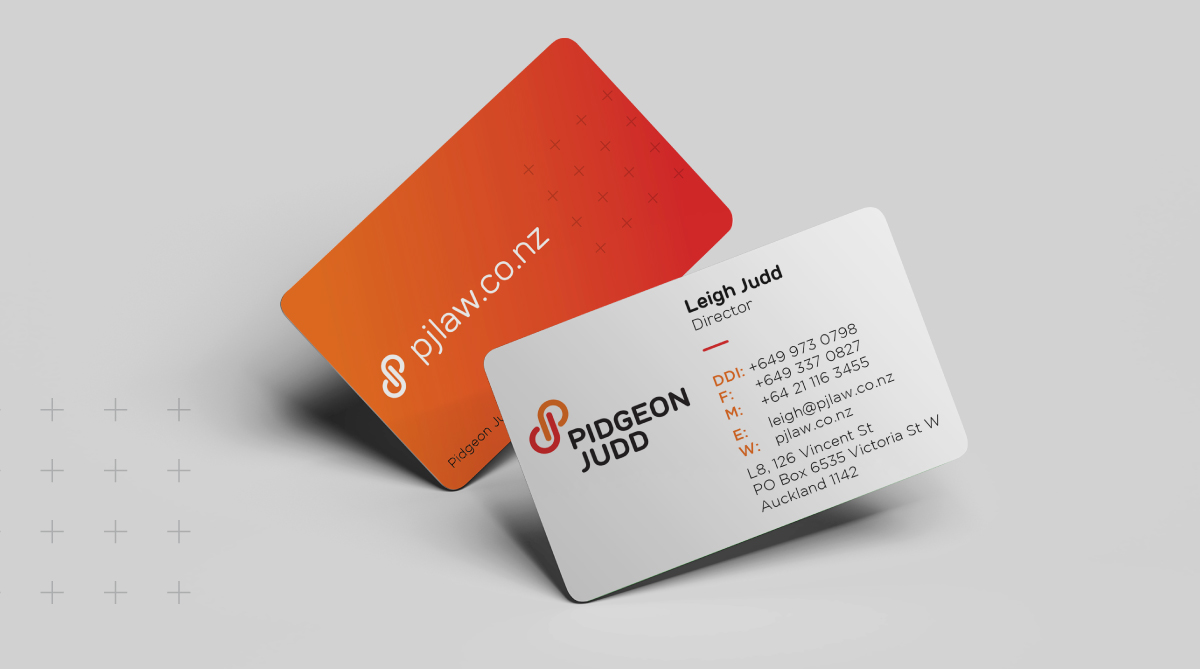 Law firm business card design