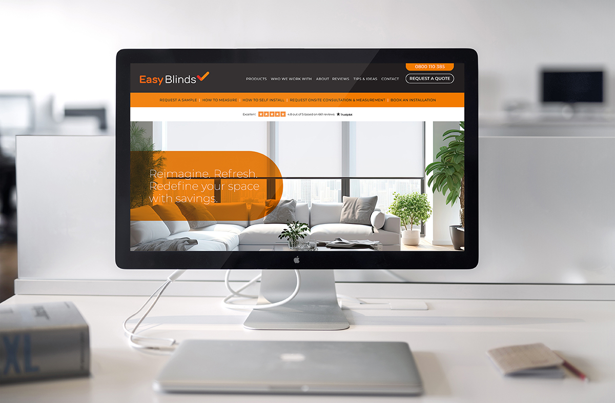 Website design and build for window blind