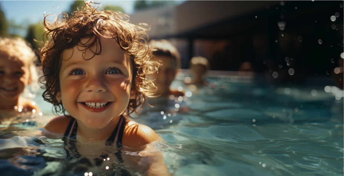 Branding image for swimming pool company
