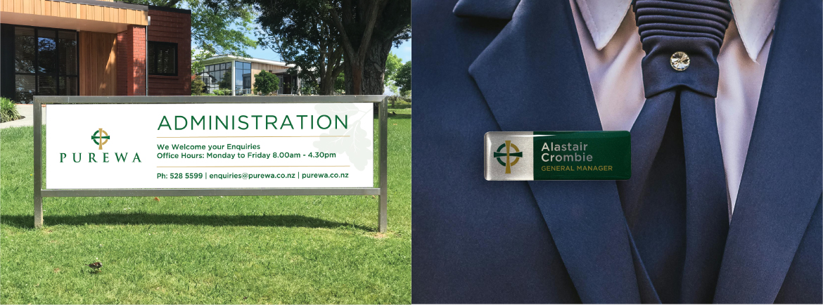 Signage for cemetery