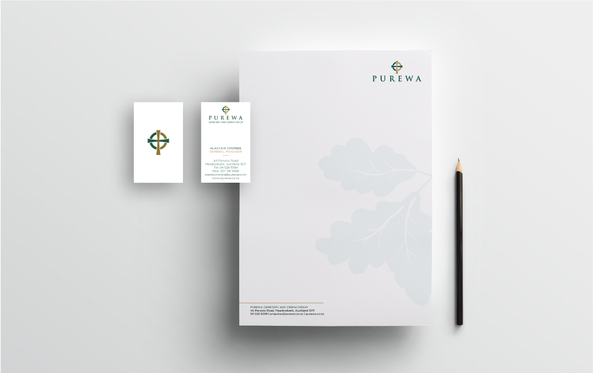 Stationery design for cemetery