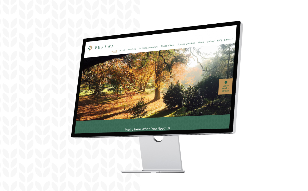 Website design for Purewa Cemetery