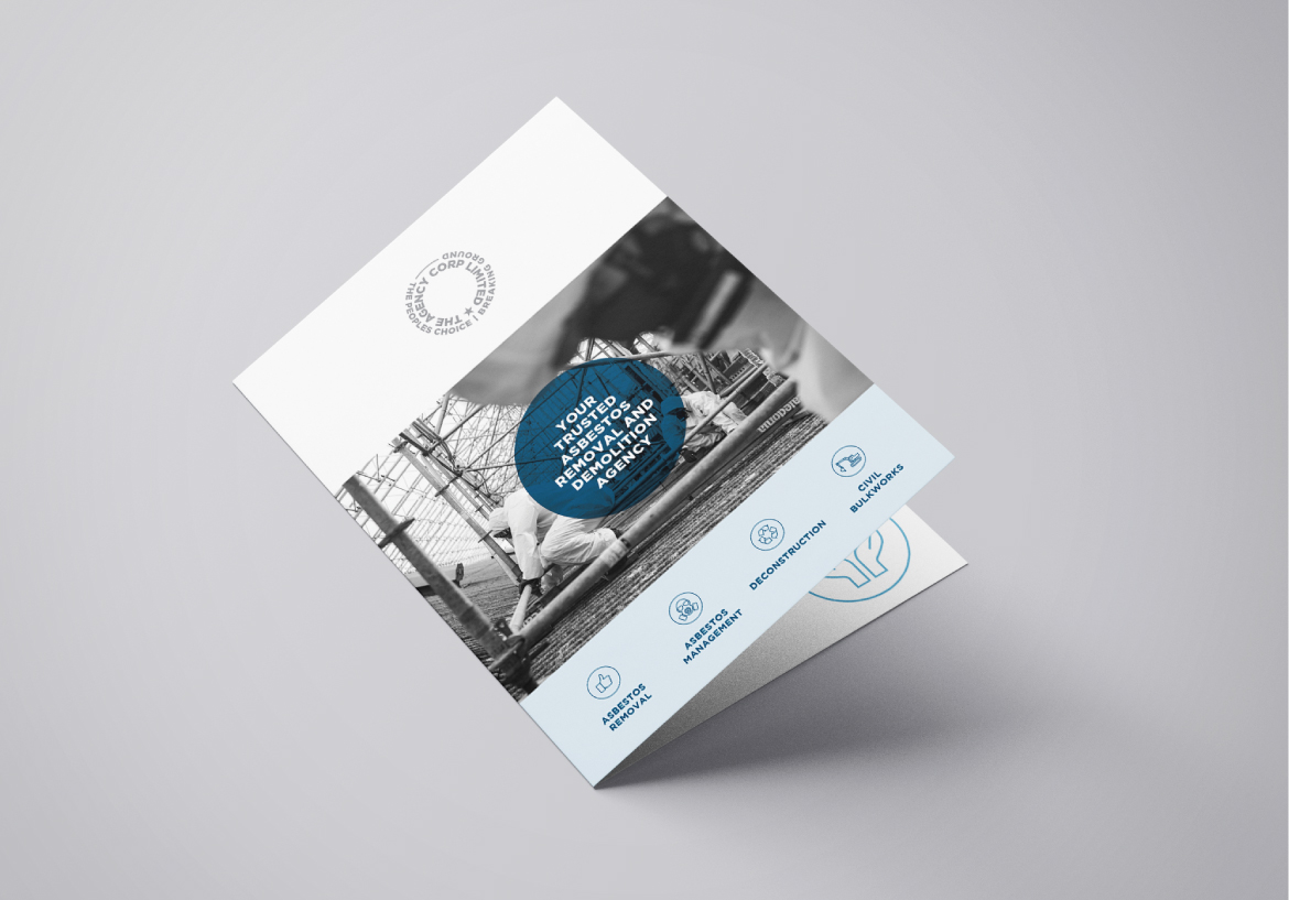 Brochure for asbestos removal company