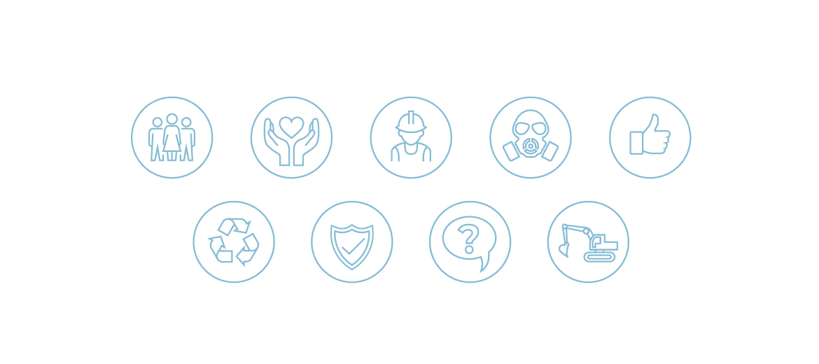 Icon design for asbestos removal company