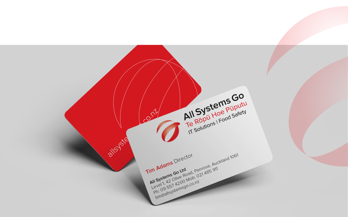 Business cards for IT services company
