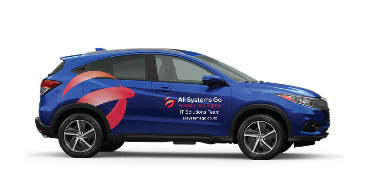 Vehicle graphics for IT services company