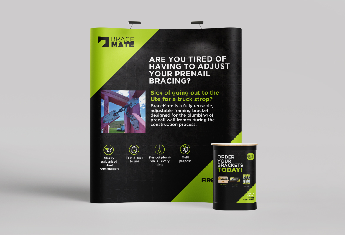 Tradeshow display for new product for builders