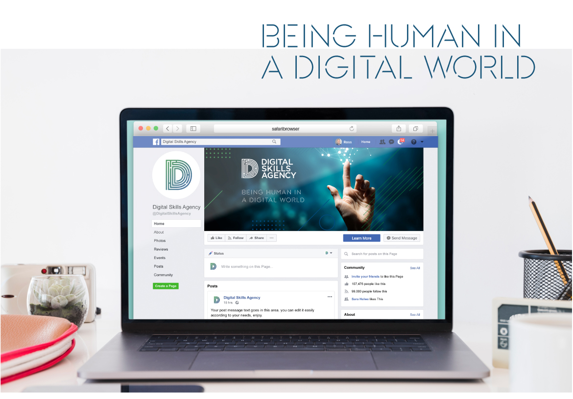 Social media graphics for Digital Skills Agency