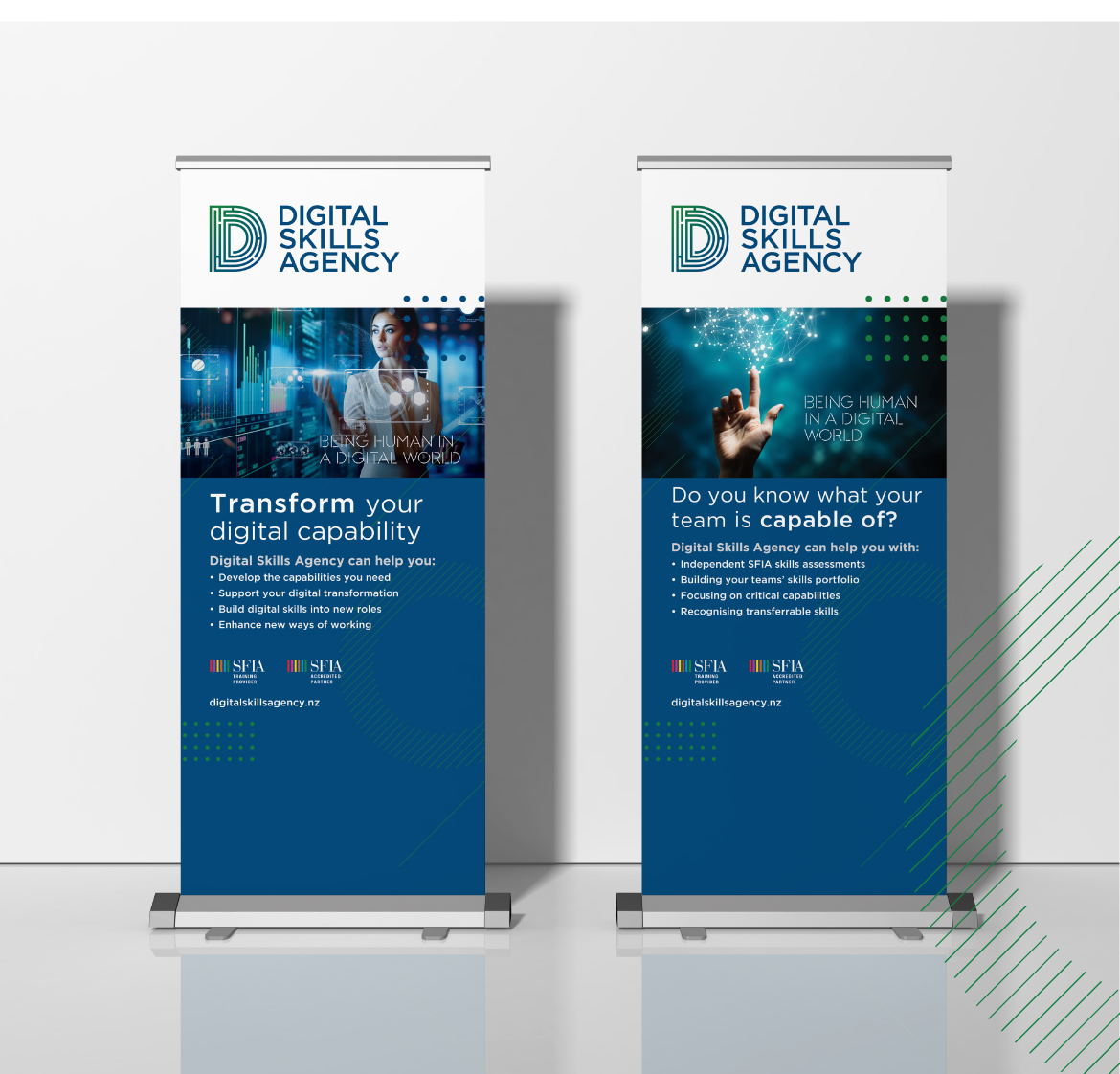 Pullup banners for Digital Skills Agency
