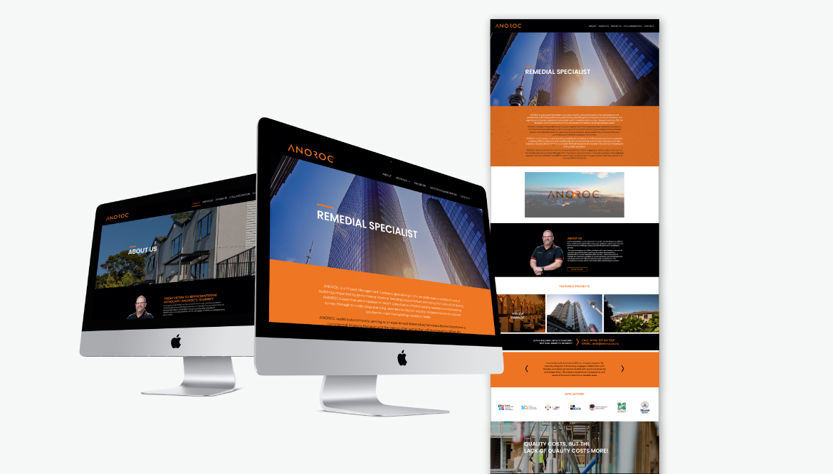 Website for property remediation project management company