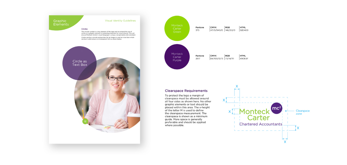 Brand guidelines for chartered accounting firm