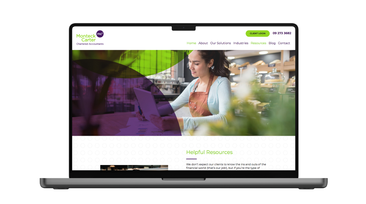 Website for chartered accounting firm