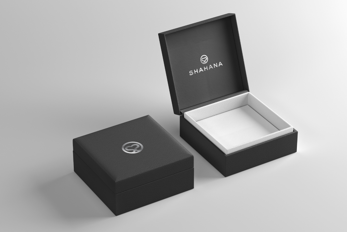 Branded jewellery box for pearl jewellery company